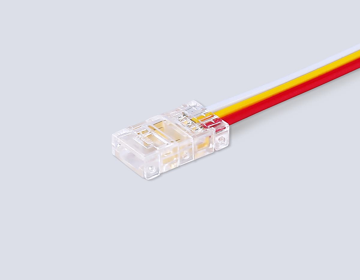 Соединитель гибкий односторонний COB CCT 12/24V для лент 8mm GS7406 (3 конт.) (5шт. в комплекте) GS7406 Соединитель гибкий односторонний COB CCT 12/24V для лент 8mm (3 конт.) (5шт) Ambrella Light 6