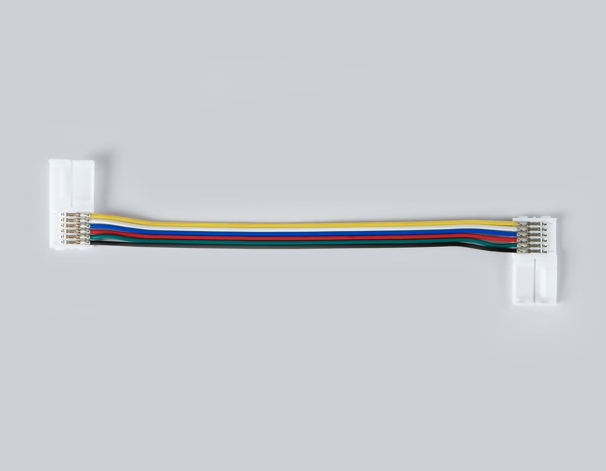 Соединитель гибкий двухсторонний для светодиодной ленты 5050 12/24V (6 конт.) 150 мм GS7851 (5шт) GS7851 Соединитель гибкий двухсторонний 5050 12/24V (6 конт.) (5шт) Ambrella Light 6