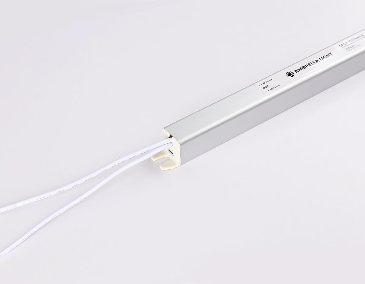 Блок питания ультратонкий для светодиодной ленты 24V 60W 2.5A IP20 185-260V 312*18*18 GS8625 GS8625 блок питания 24V 60W 2.5A IP20 185-260V 312*18*18 Ambrella Light 5