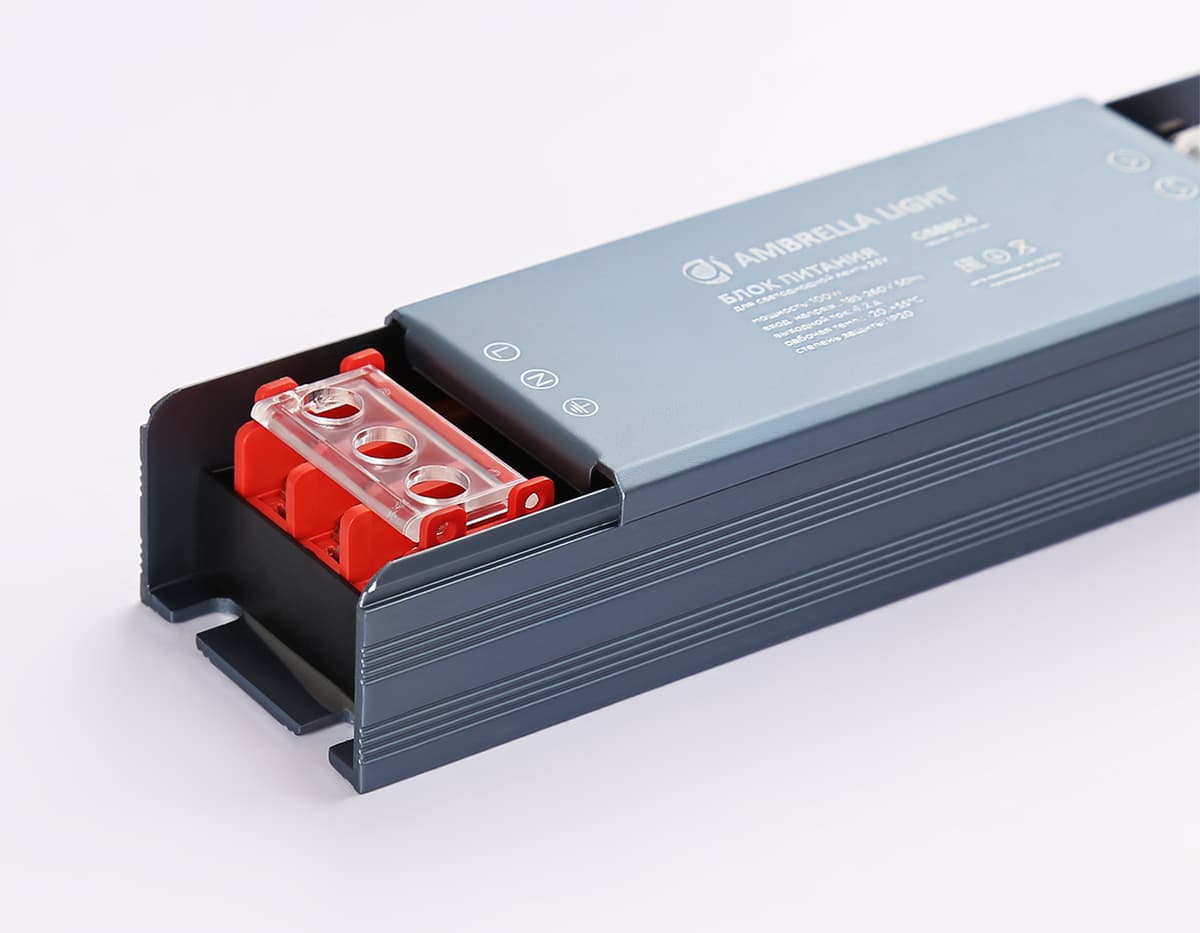 Блок питания для светодиодной ленты 24V 100W 4.2A IP20 185-260V 130*35*22 GS8824 GS8824 блок питания 24V 100W 4.2A IP20 185-260V 130*35*22 Ambrella Light 6