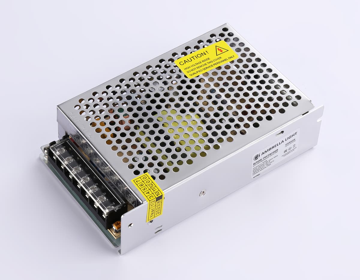 Блок питания для светодиодной ленты 12V 150W 12.5A IP20 90-260V 159*98*38 GS9506 GS9506 блок питания 12V 150W 12.5A IP20 90-260V 159*98*38 Ambrella Light 8