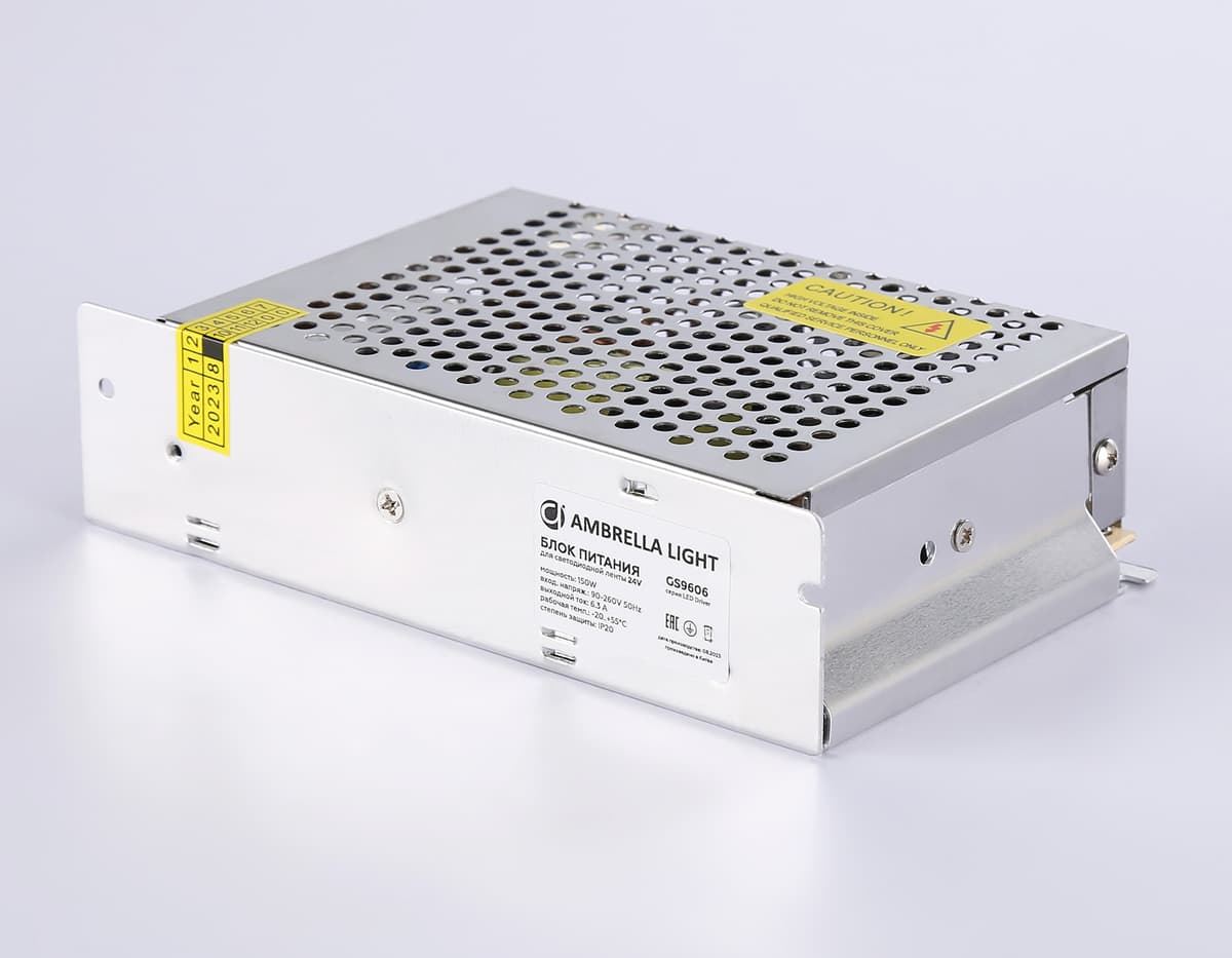 Блок питания для светодиодной ленты 24V 100W 4.2A IP20 90-260V 110*78*37 GS9604 GS9604 блок питания 24V 100W 4.2A IP20 90-260V 110*78*37 Ambrella Light 8