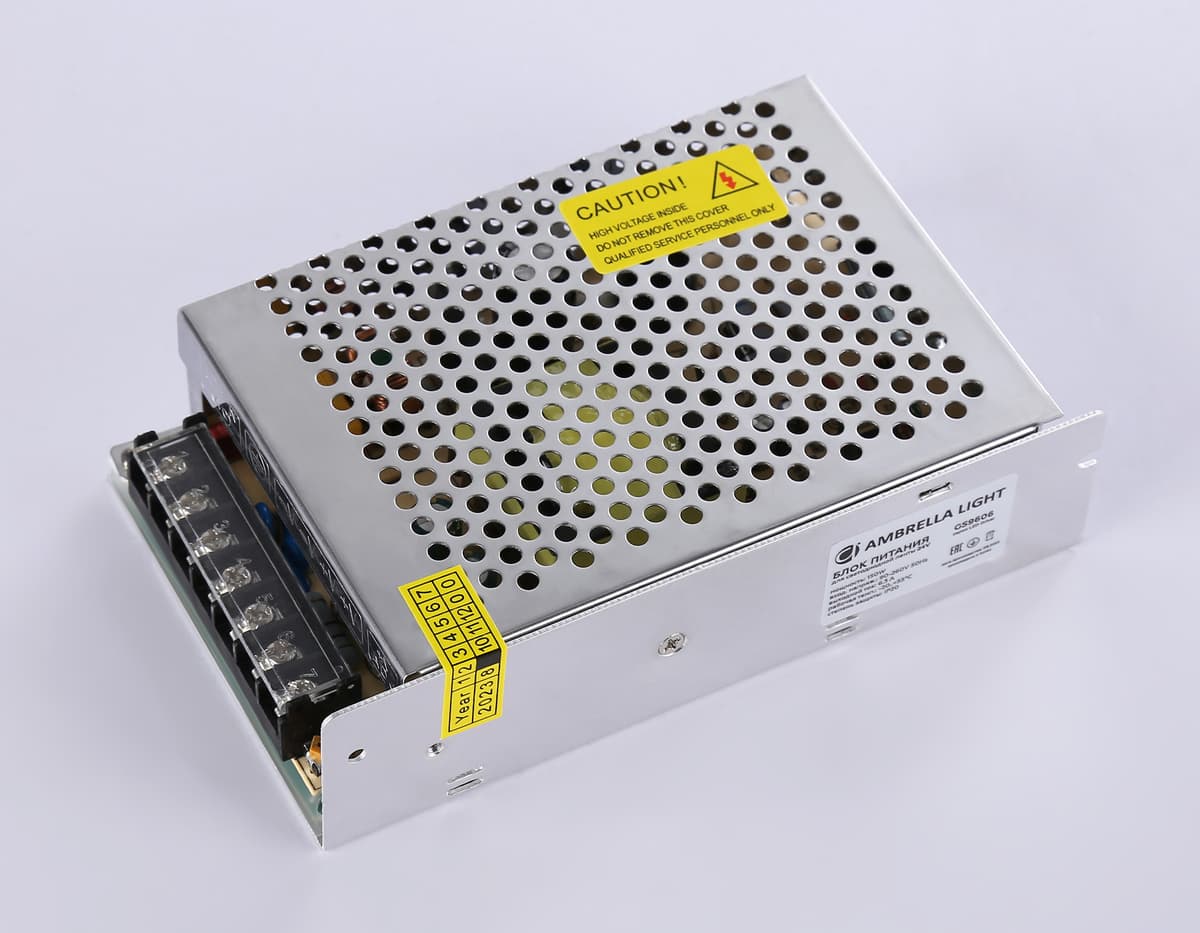 Блок питания для светодиодной ленты 24V 150W 6.3A IP20 90-260V 159*98*38 GS9606 GS9606 блок питания 24V 150W 6.3A IP20 90-260V 159*98*38 Ambrella Light 7