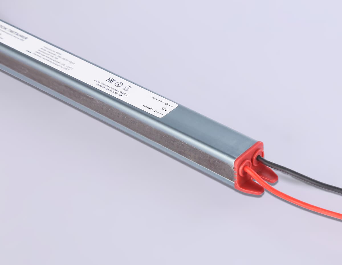 Блок питания ультратонкий для светодиодной ленты 12V 36W 3A IP67 185-260V 292*18*14.8 GS9805 GS9805 блок питания 12V 36W 3A IP67 185-260V 292*18*14.8 Ambrella Light 6