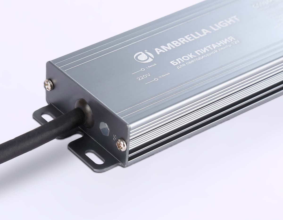 Блок питания для светодиодной ленты 12V 150W IP67 12.5A 110-220V 220*52*20 GS9864 GS9864 блок питания 12V 150W 12.5A IP67 110-220V 220*52*20 Ambrella Light 4