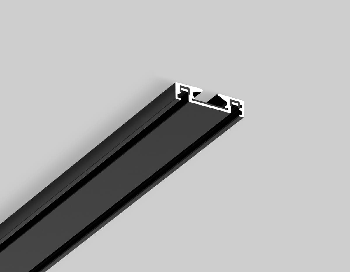 Шинопровод низковольтный накладной Magnetic Ultra Slim 48V GV1003 BK черный IP20 48V 1000*26*6 Ambrella Light 5