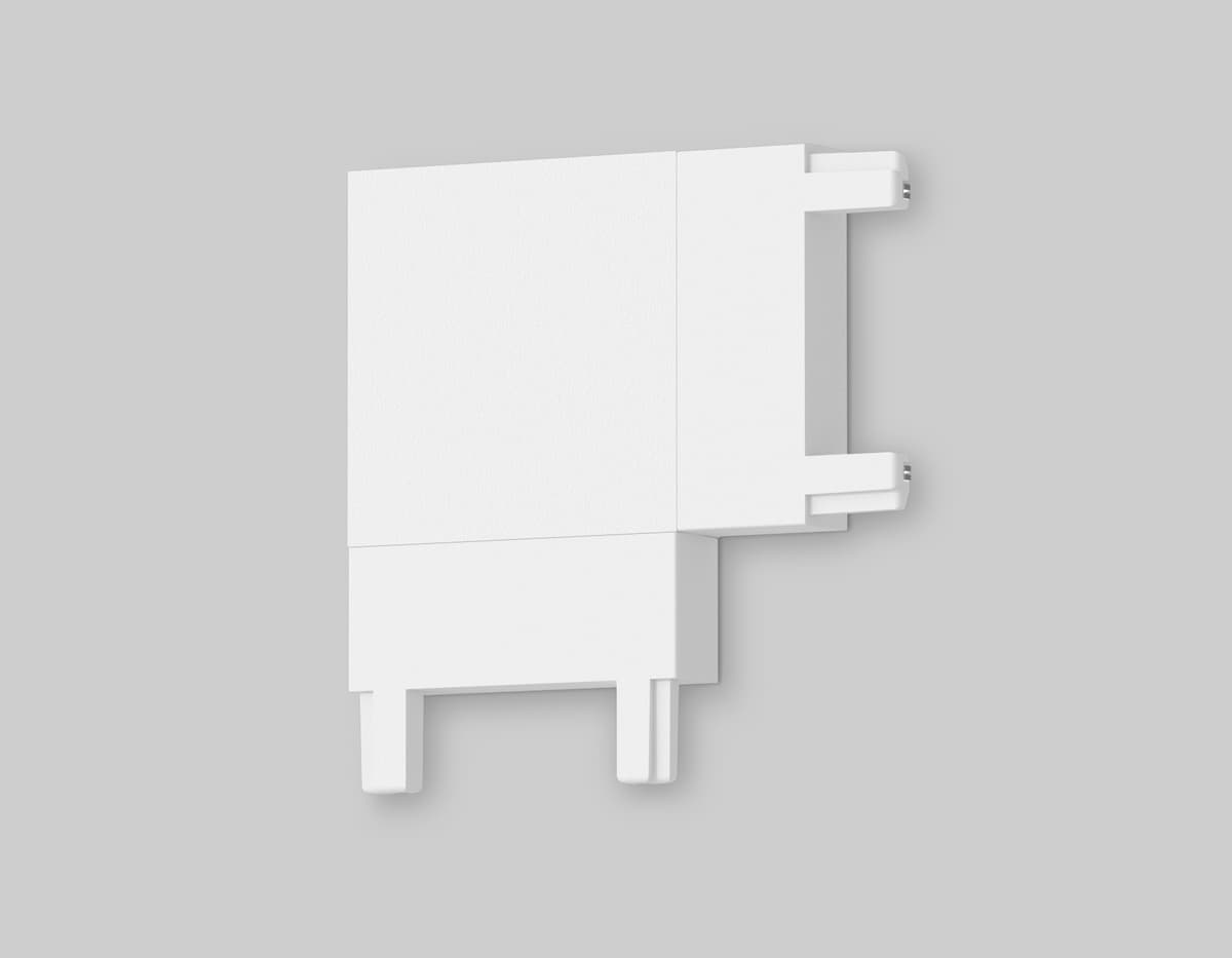 Коннектор угловой для накладного шинопровода Magnetic Ultra Slim 48V GV1113 WH белый угловой коннектор для накладного шинопровода 36*36*6 Ambrella Light 5