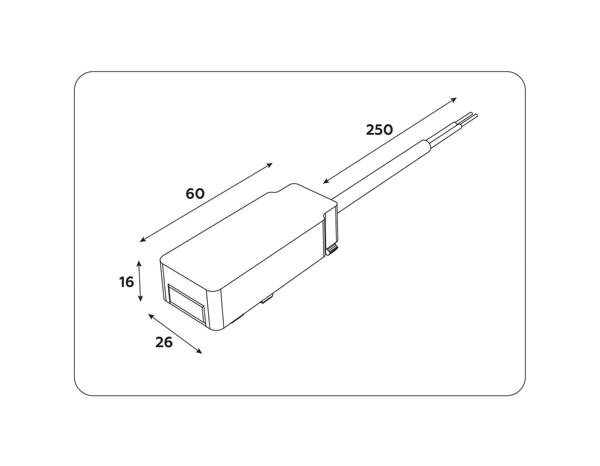 Ввод питания для шинопровода Magnetic Ultra Slim 48V GV1261 WH белый ввод питания для шинопровода IP20 48V 60*26*16 Ambrella Light 10