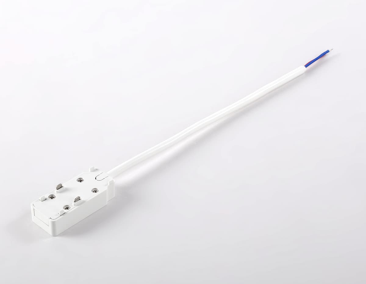 Ввод питания для шинопровода Magnetic Ultra Slim 48V GV1261 WH белый ввод питания для шинопровода IP20 48V 60*26*16 Ambrella Light 7