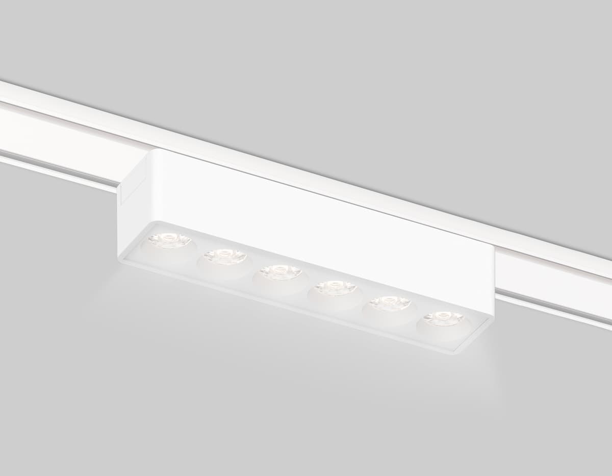 Светильник светодиодный трековый для шинопровода Magnetic Ultra Slim 48V GV1401 WH белый IP20 6W 4200K 48V 24° 122*26*24 Ambrella Light 5