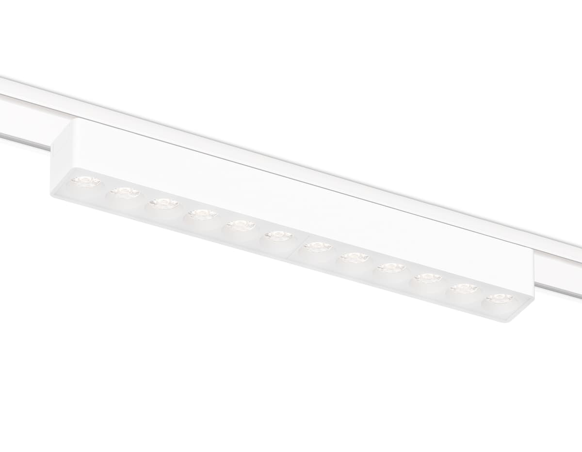 Светильник светодиодный трековый для шинопровода Magnetic Ultra Slim 48V GV1407 WH белый IP20 12W 4200K 48V 24° 230*26*24 Ambrella Light 4