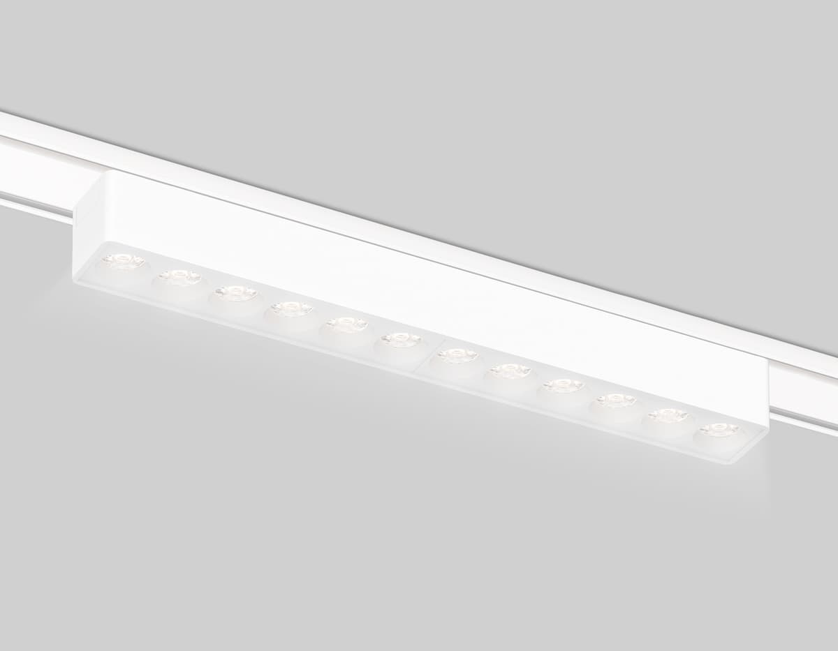 Светильник светодиодный трековый для шинопровода Magnetic Ultra Slim 48V GV1407 WH белый IP20 12W 4200K 48V 24° 230*26*24 Ambrella Light 5