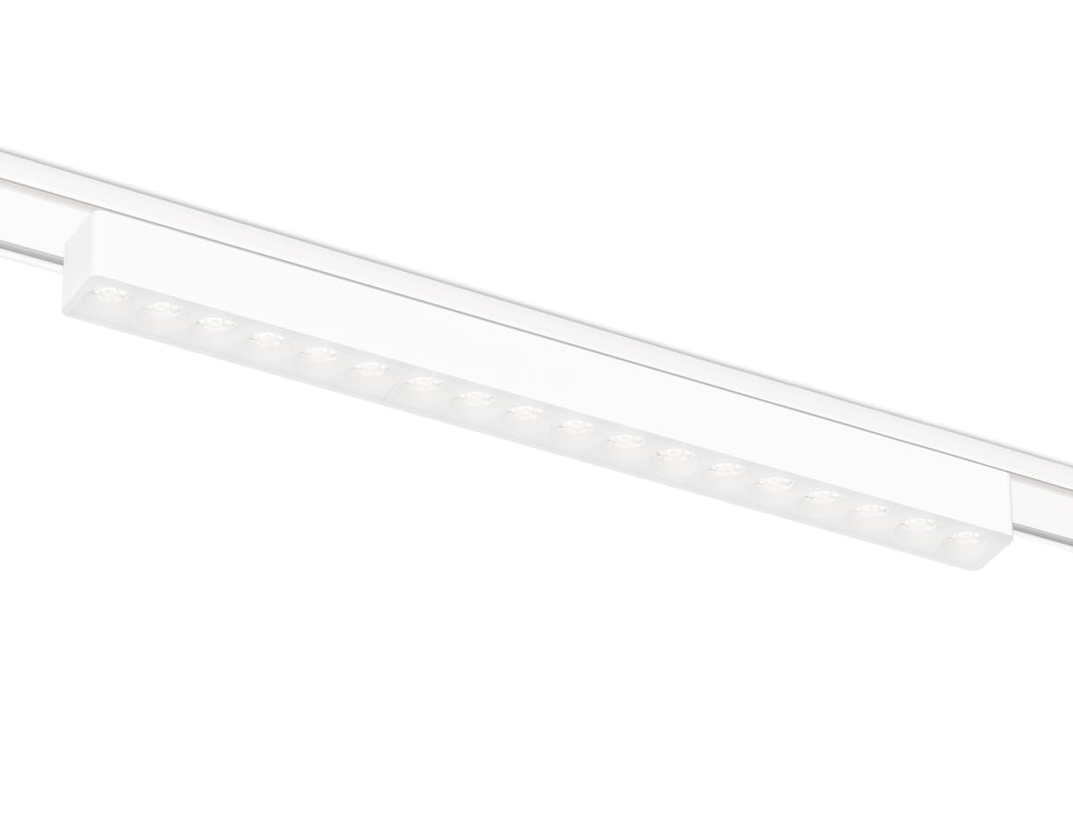 Светильник светодиодный трековый для шинопровода Magnetic Ultra Slim 48V GV1414 WH белый IP20 18W 4200K 48V 24° 338*26*24 Ambrella Light 4
