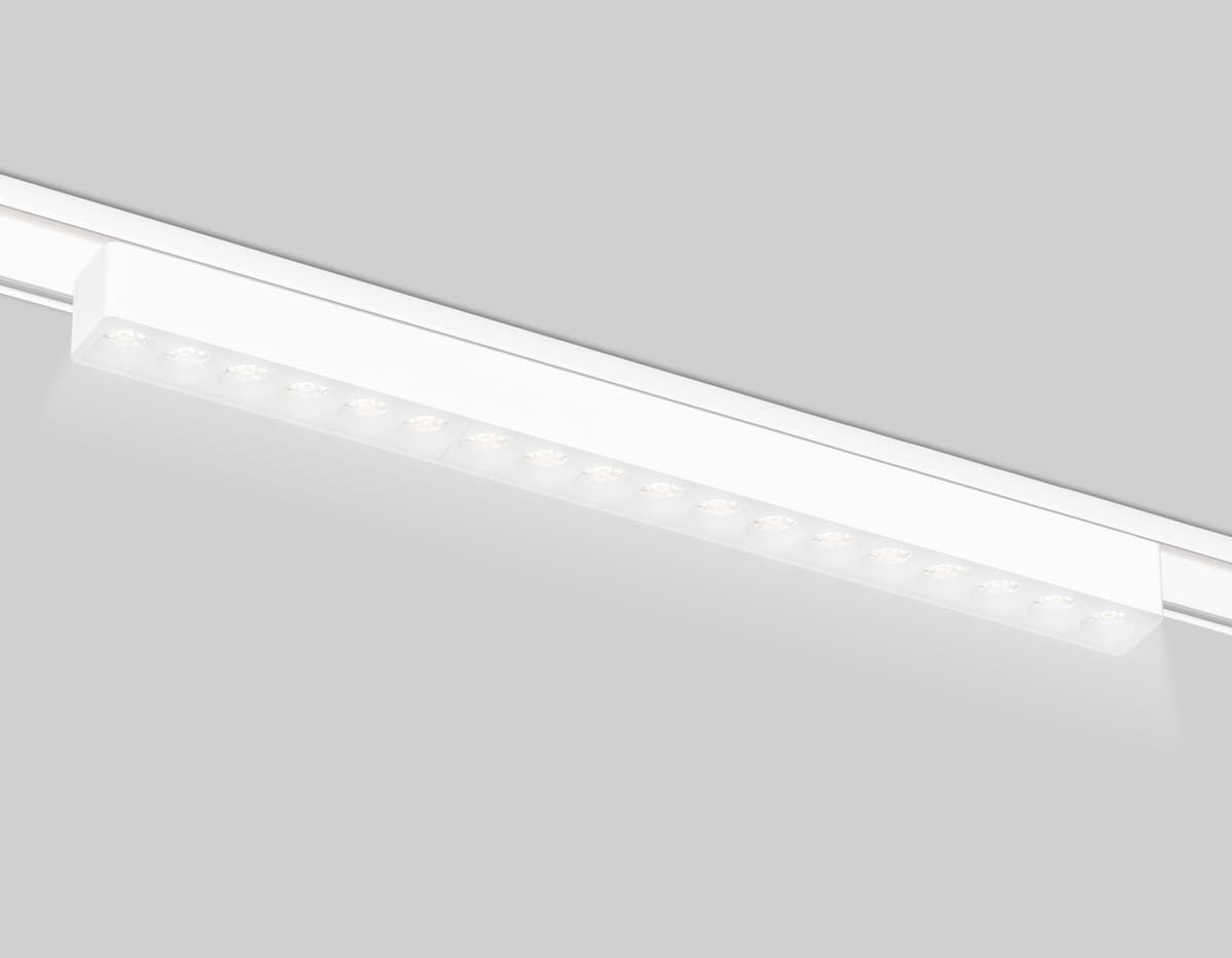 Светильник светодиодный трековый для шинопровода Magnetic Ultra Slim 48V GV1414 WH белый IP20 18W 4200K 48V 24° 338*26*24 Ambrella Light 5