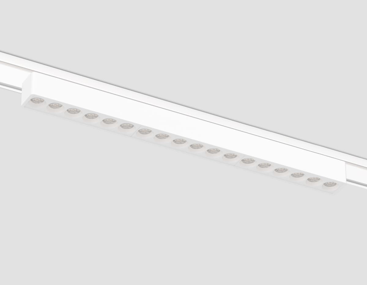 Светильник светодиодный трековый для шинопровода Magnetic Ultra Slim 48V GV1414 WH белый IP20 18W 4200K 48V 24° 338*26*24 Ambrella Light 6
