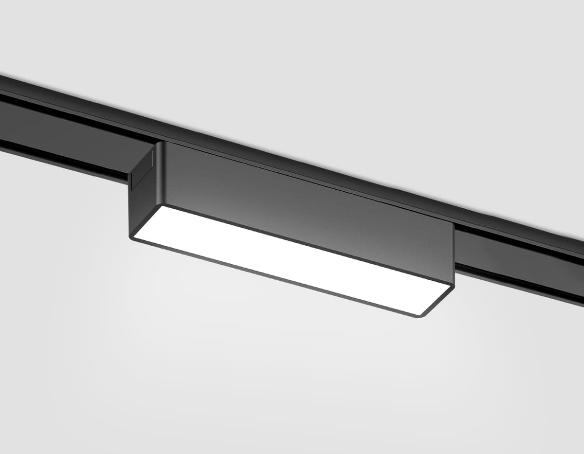 Светильник светодиодный трековый для шинопровода Magnetic Ultra Slim 48V GV1443 BK черный IP20 5W 4200K 48V 122*26*24 Ambrella Light 5