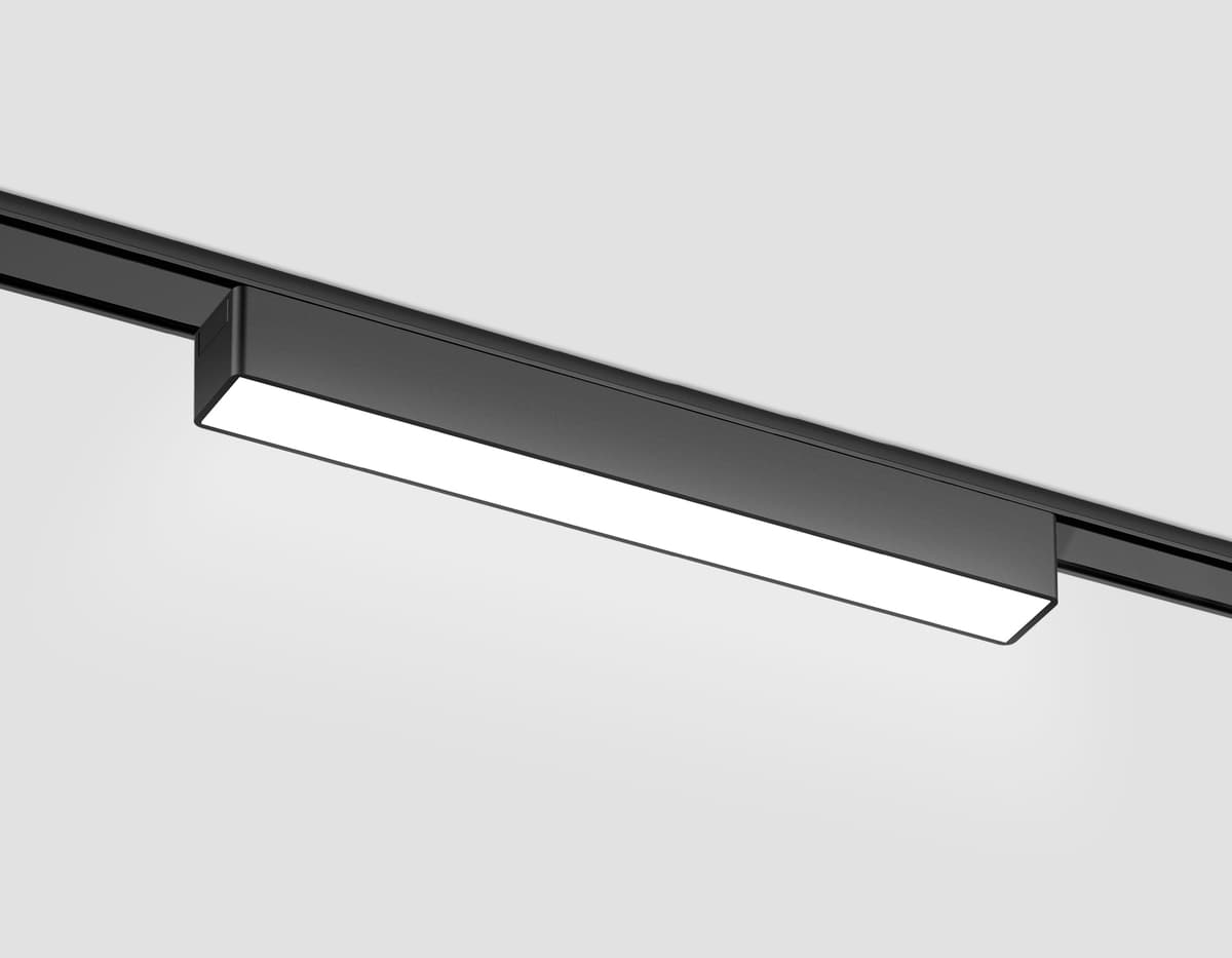 Светильник светодиодный трековый для шинопровода Magnetic Ultra Slim 48V GV1449 BK черный IP20 10W 4200K 48V 230*26*24 Ambrella Light 5