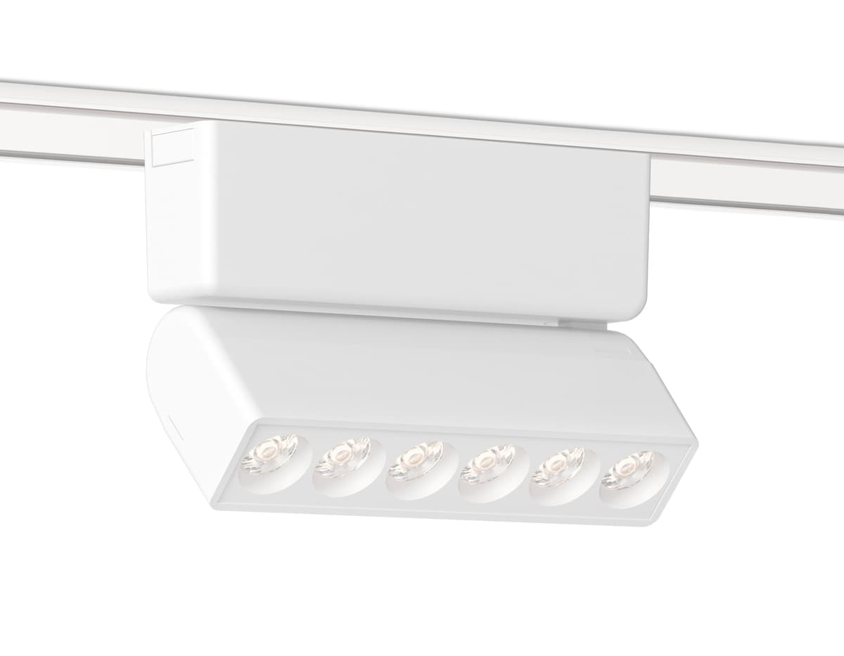 Светильник светодиодный трековый для шинопровода Magnetic Ultra Slim 48V GV1468 WH белый IP20 6W 4200K 48V 24° 122*26*80 Ambrella Light 5