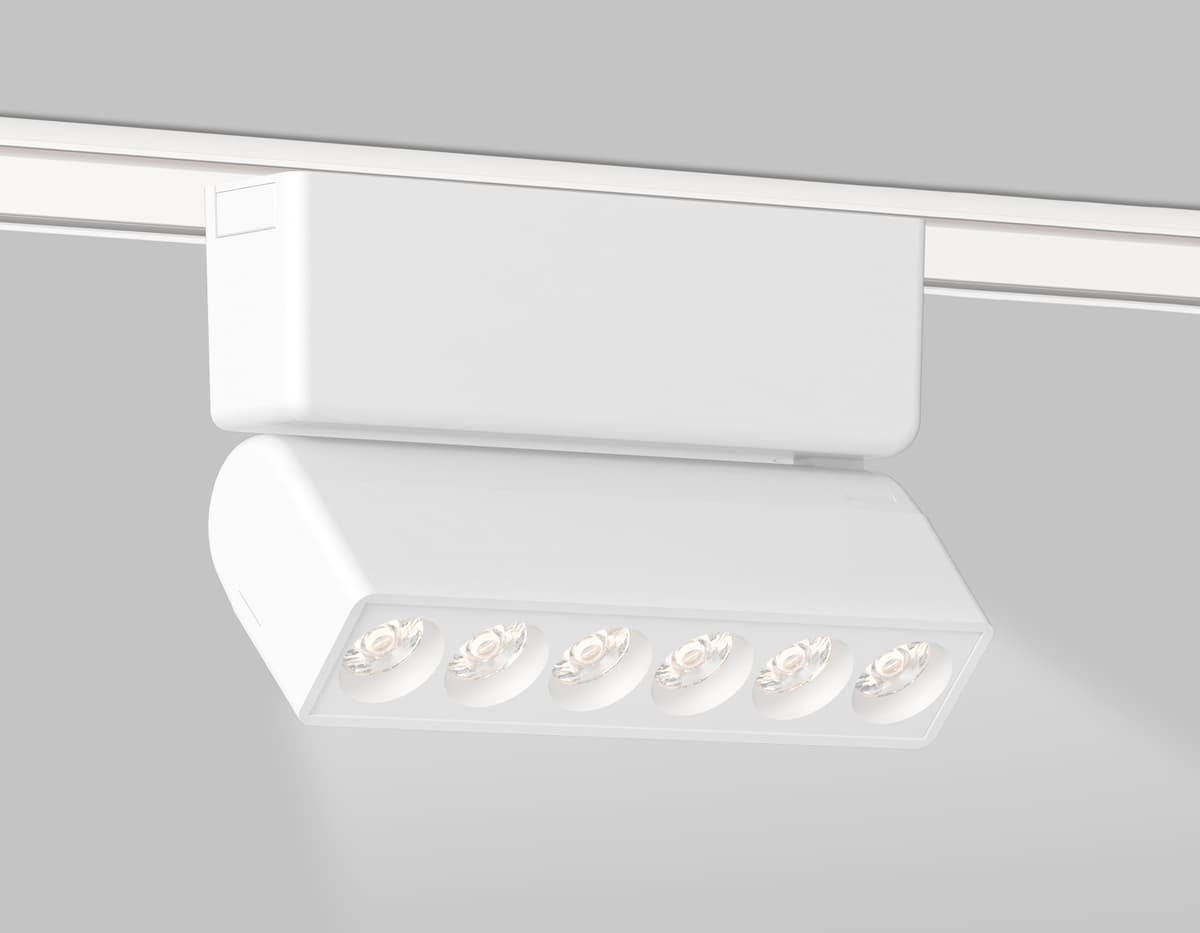 Светильник светодиодный трековый для шинопровода Magnetic Ultra Slim 48V GV1468 WH белый IP20 6W 4200K 48V 24° 122*26*80 Ambrella Light 7