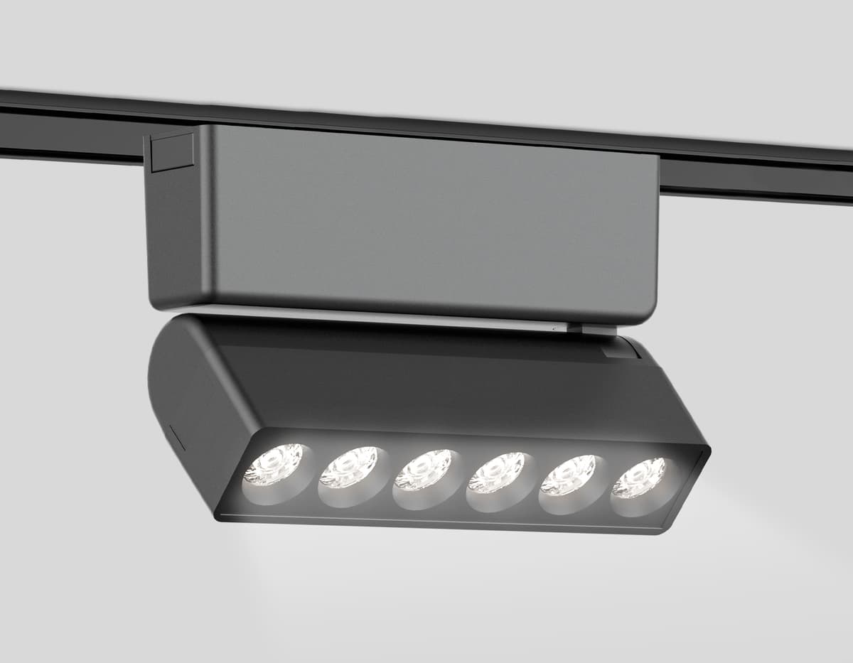 Светильник светодиодный трековый для шинопровода Magnetic Ultra Slim 48V GV1469 BK черный IP20 6W 4200K 48V 24° 122*26*80 Ambrella Light 7