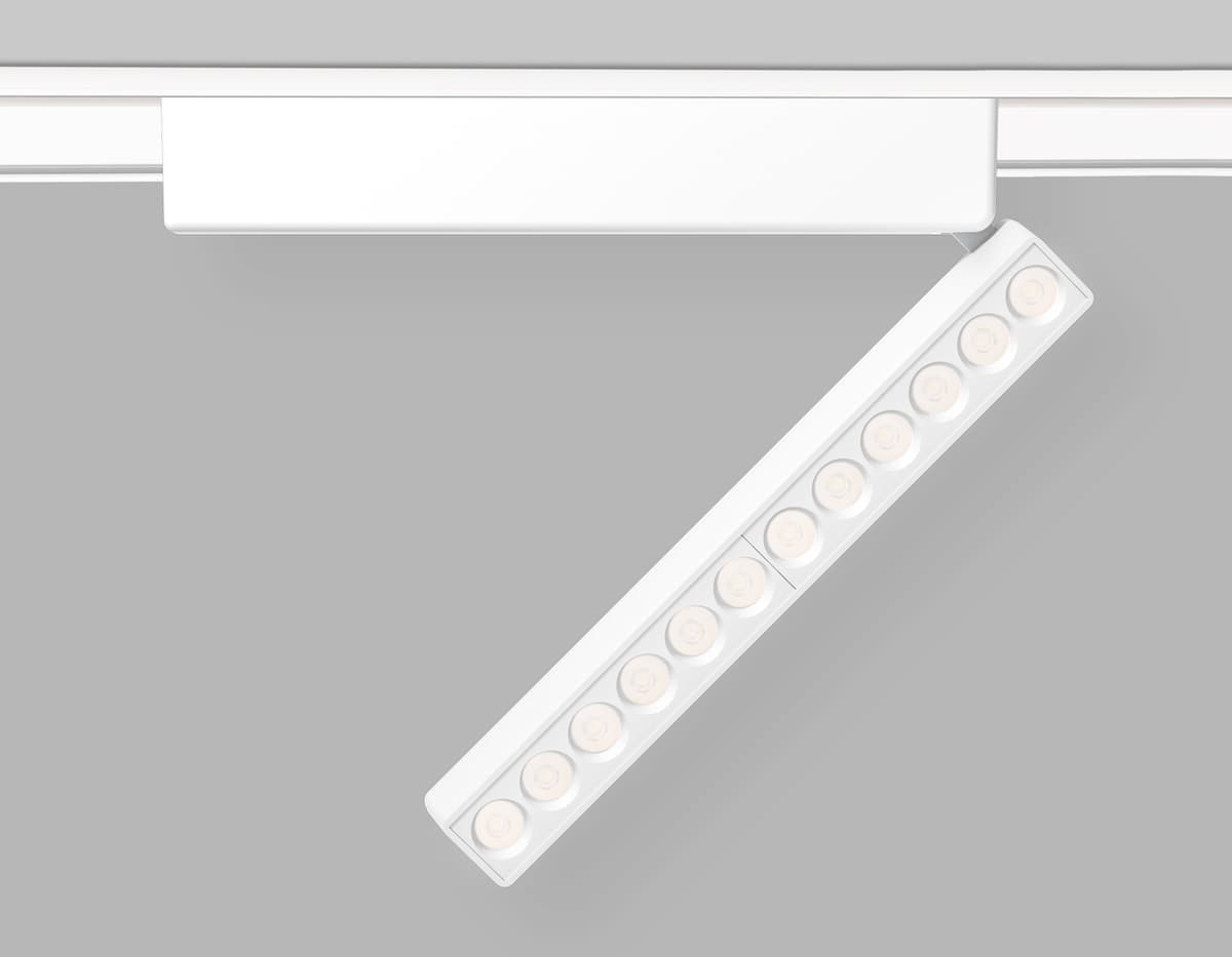 Светильник светодиодный трековый для шинопровода Magnetic Ultra Slim 48V GV1472 WH белый IP20 12W 4200K 48V 24° 230*26*80 Ambrella Light 6