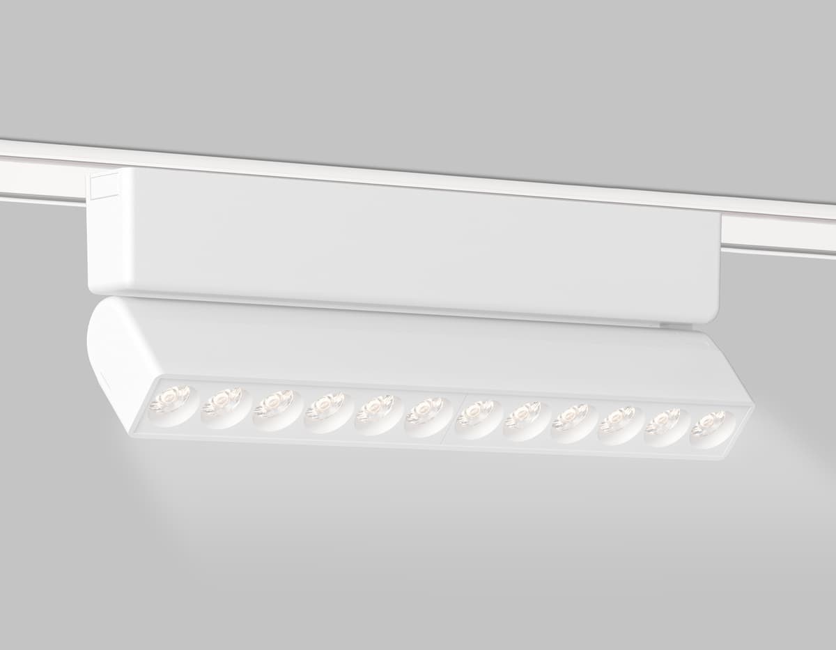 Светильник светодиодный трековый для шинопровода Magnetic Ultra Slim 48V GV1472 WH белый IP20 12W 4200K 48V 24° 230*26*80 Ambrella Light 7