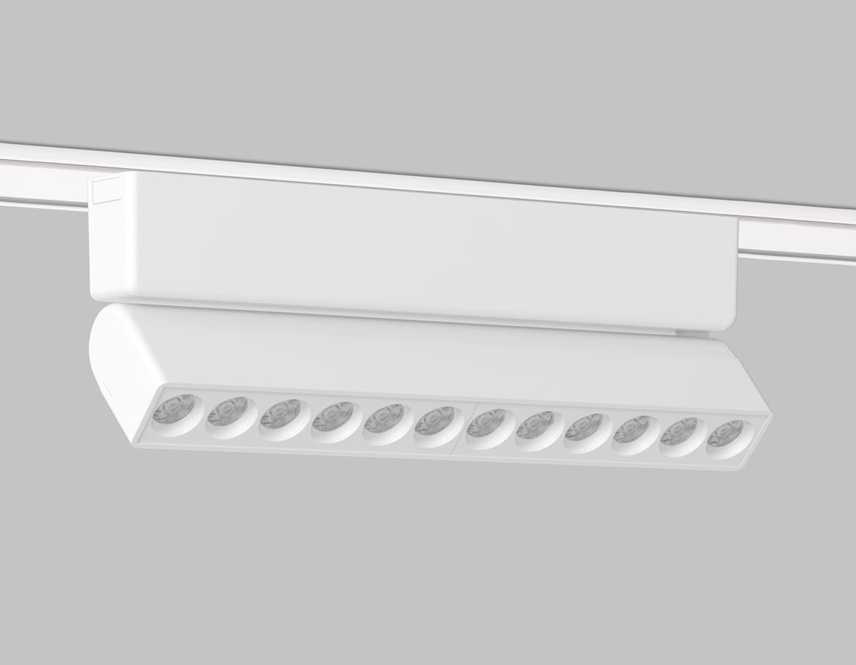 Светильник светодиодный трековый для шинопровода Magnetic Ultra Slim 48V GV1472 WH белый IP20 12W 4200K 48V 24° 230*26*80 Ambrella Light 8