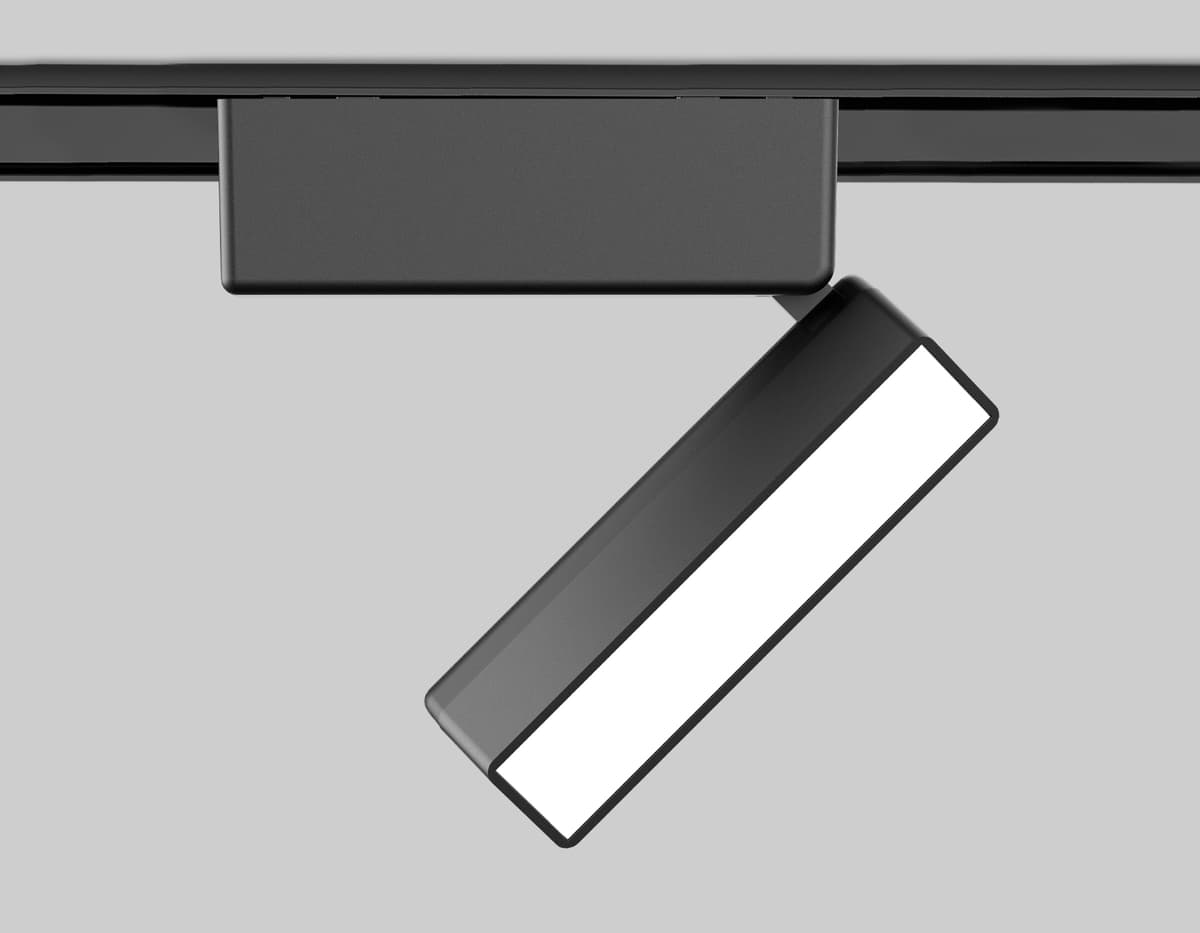 Светильник светодиодный трековый для шинопровода Magnetic Ultra Slim 48V GV1479 BK черный IP20 5W 4200K 48V 122*26*80 Ambrella Light 8
