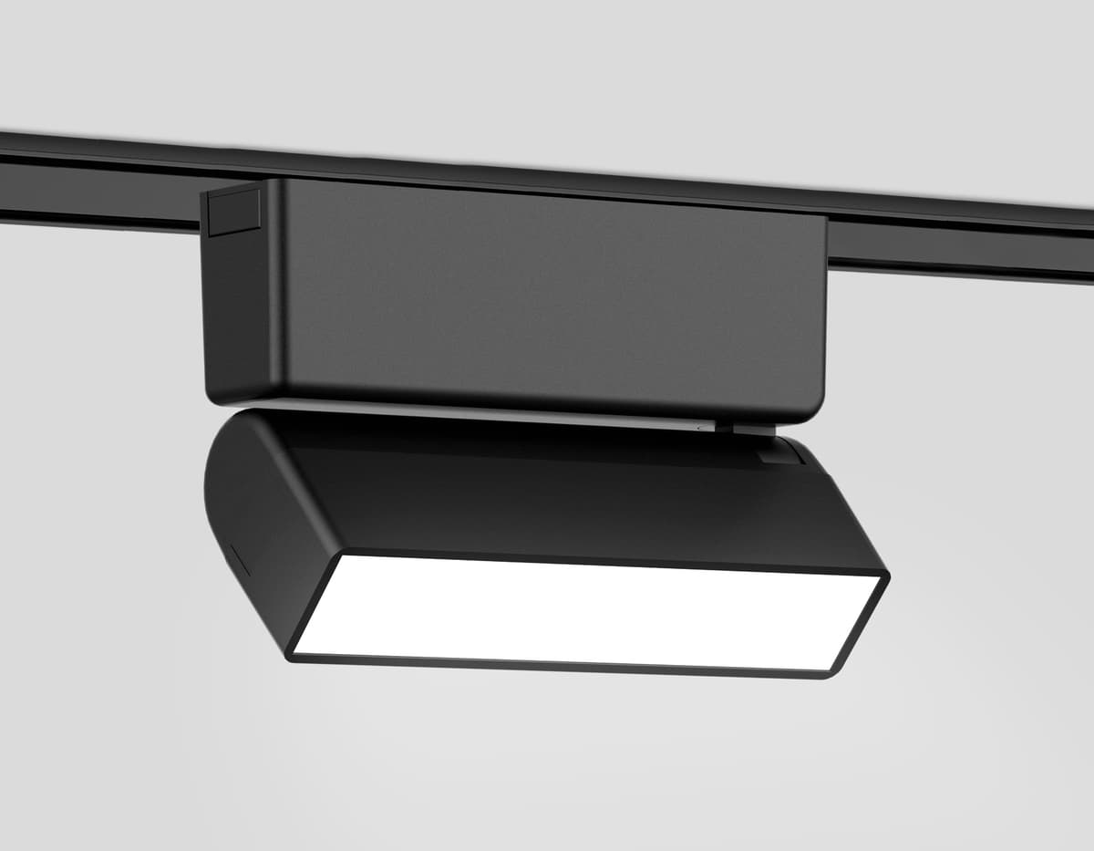 Светильник светодиодный трековый для шинопровода Magnetic Ultra Slim 48V GV1479 BK черный IP20 5W 4200K 48V 122*26*80 Ambrella Light 9