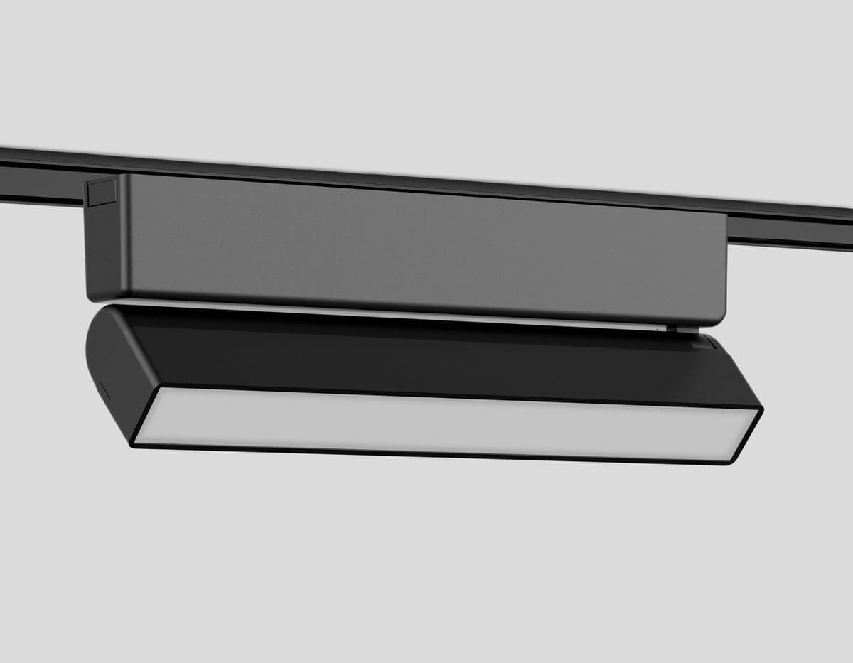 Светильник светодиодный трековый для шинопровода Magnetic Ultra Slim 48V GV1486 BK черный IP20 10W 4200K 48V 230*26*80 Ambrella Light 10