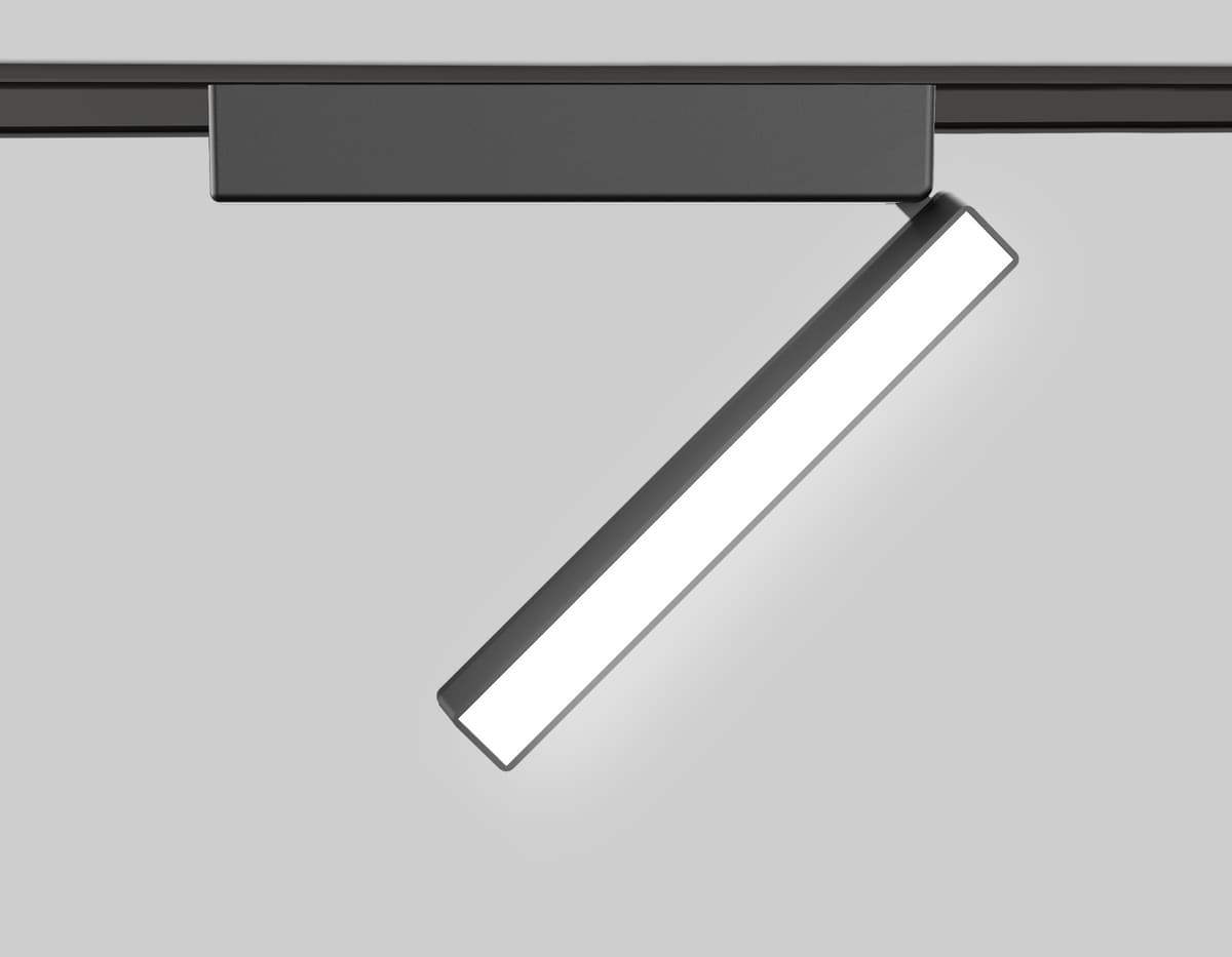 Светильник светодиодный трековый для шинопровода Magnetic Ultra Slim 48V GV1486 BK черный IP20 10W 4200K 48V 230*26*80 Ambrella Light 8