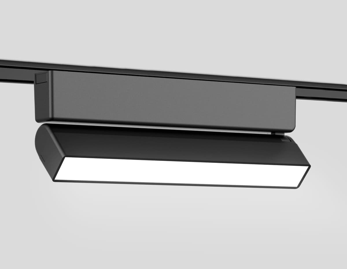 Светильник светодиодный трековый для шинопровода Magnetic Ultra Slim 48V GV1486 BK черный IP20 10W 4200K 48V 230*26*80 Ambrella Light 9