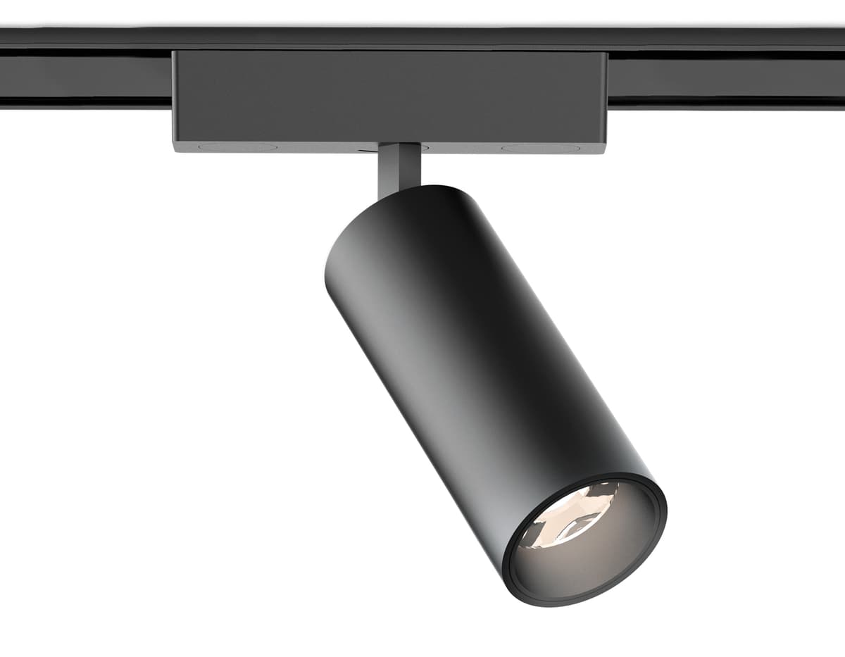 Трековый светильник акцентный поворотный 4200K Magnetic Ultra Slim 48V GV1522 BK черный IP20 18W 4200K 48V 24° D55*185 Ambrella Light 4