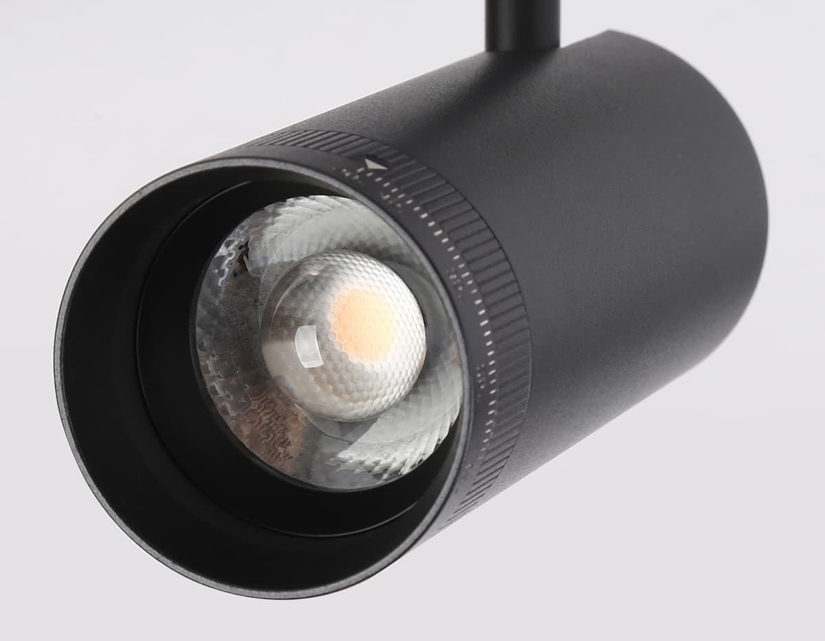 Трековый светильник ZOOM 15-51° поворотный 4200K Magnetic Ultra Slim 48V GV1571 BK черный IP20 10W 4200K 48V 15-51° D55*185 Ambrella Light 11