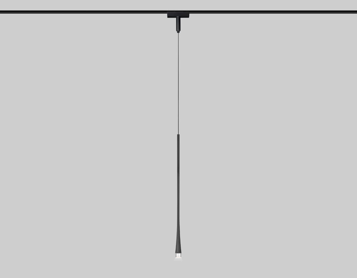 Светильник светодиодный трековый для шинопровода Magnetic Ultra Slim 48V GV1637 BK черны IP20 6W 4200K 48V 38° D36*1500 Ambrella Light 9