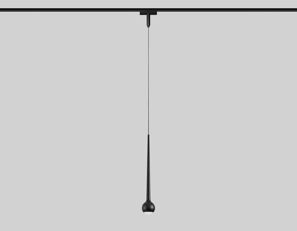 Светильник светодиодный трековый для шинопровода Magnetic Ultra Slim 48V GV1644 BK черный IP20 9W 4200K 48V D75*1500 Ambrella Light 12