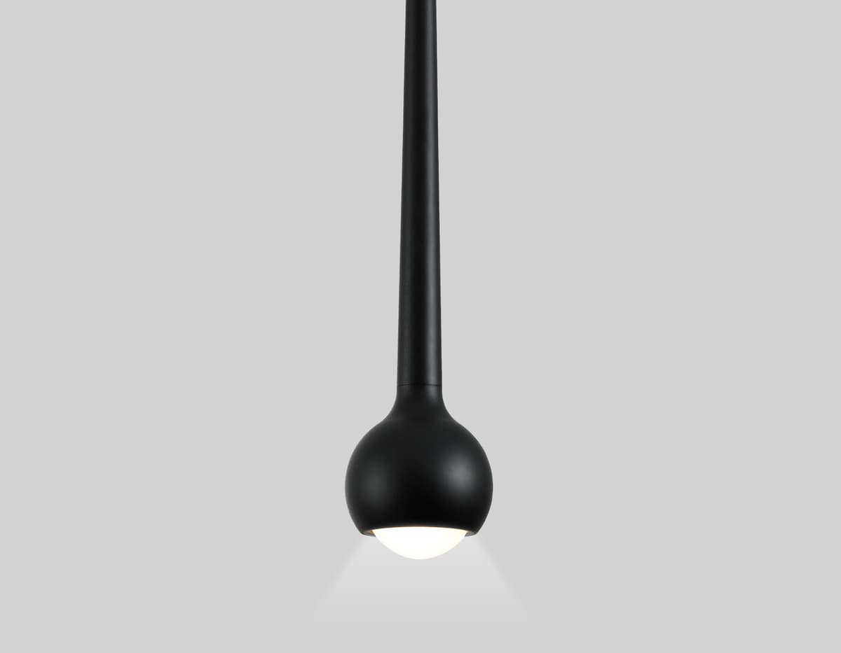 Светильник светодиодный трековый для шинопровода Magnetic Ultra Slim 48V GV1644 BK черный IP20 9W 4200K 48V D75*1500 Ambrella Light 9