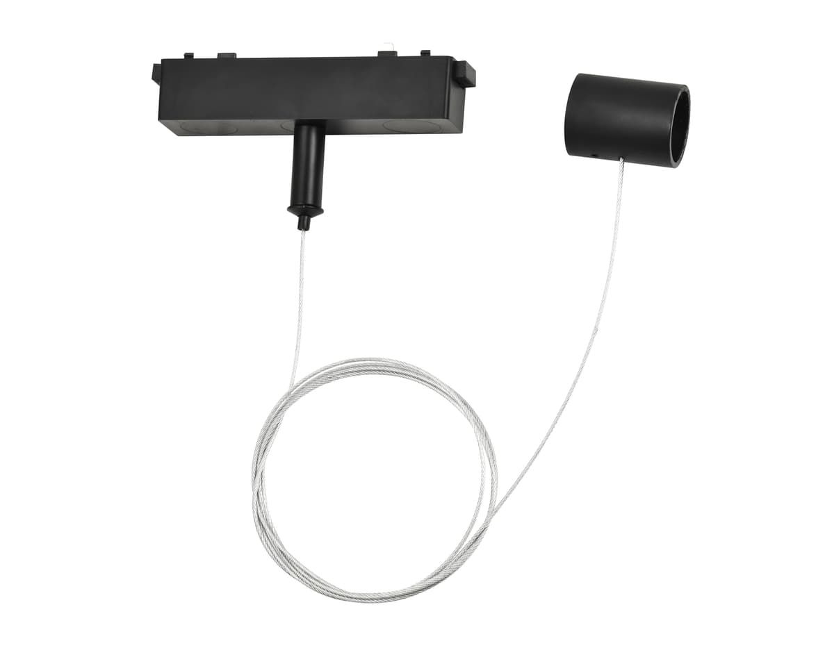 Подвес для трековых светодиодных гибких светильников Magnetic Ultra Slim 48V GV1777 BK черный подвес для ультратонких трековых светодиодных светильников 1.5m Ambrella Light 2