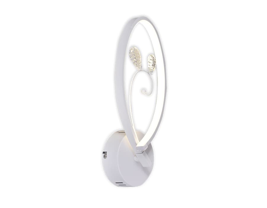 Настенный светодиодный светильник с хрусталем LC601 WH белый LED 4200K 13W 320*140*100 Ambrella Light 2