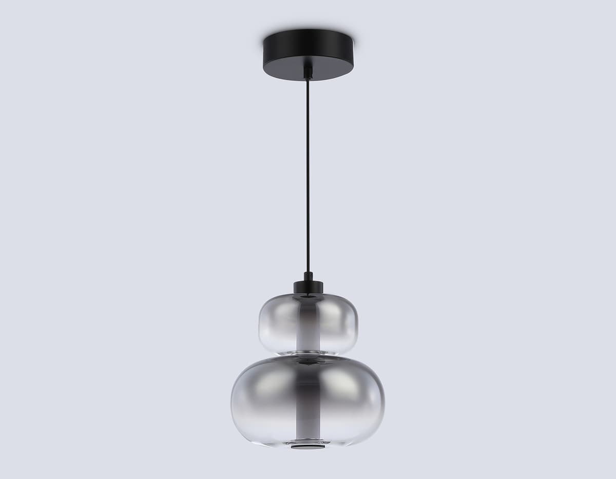 Подвесной светодиодный светильник LH11052 BK/SM черный/дымчатый 12W 3000K D230*265 Ambrella Light 11