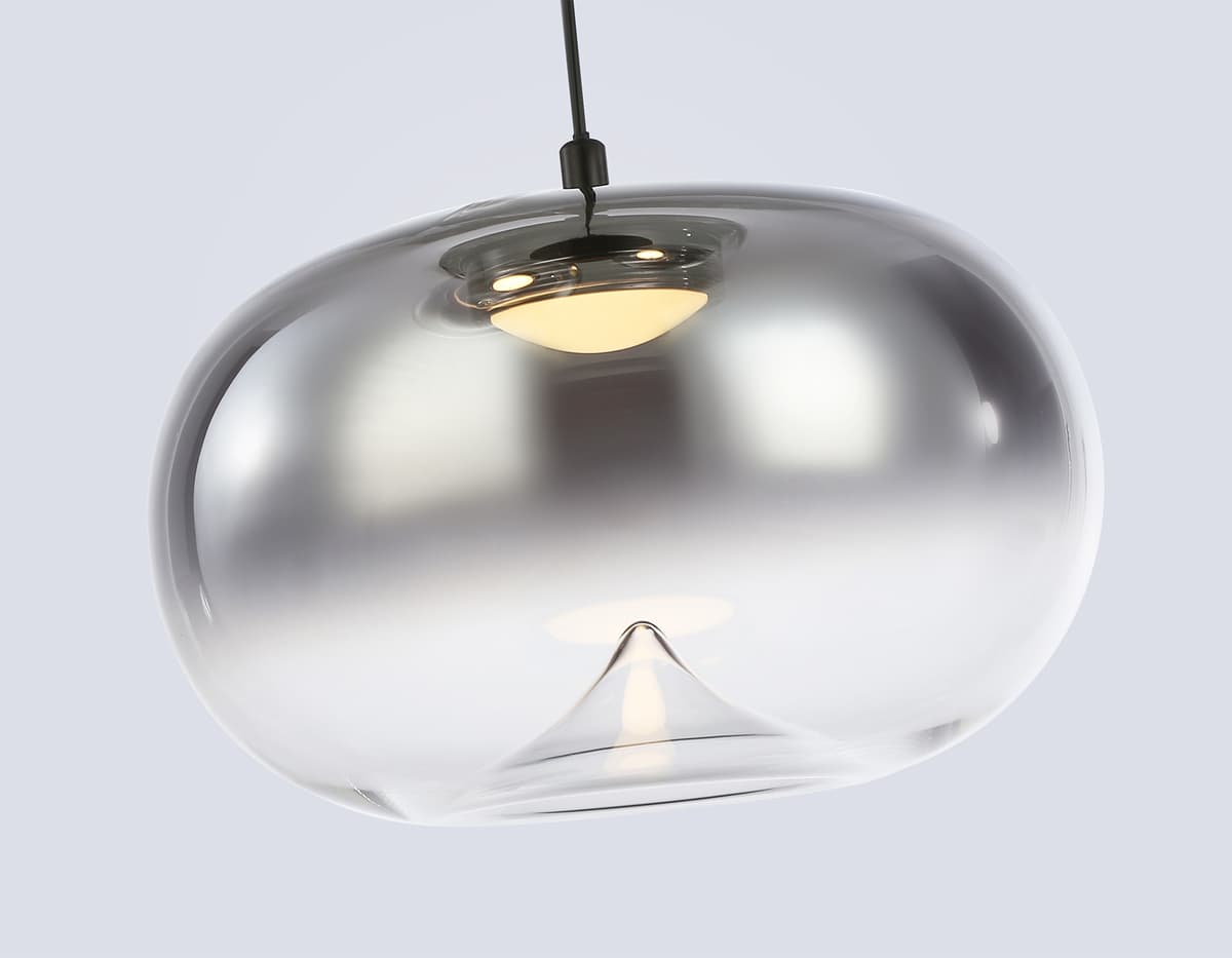 Подвесной светодиодный светильник LH11099/3 BK/SM черный/дымчатый 12W 3000K D350*1505 Ambrella Light 14