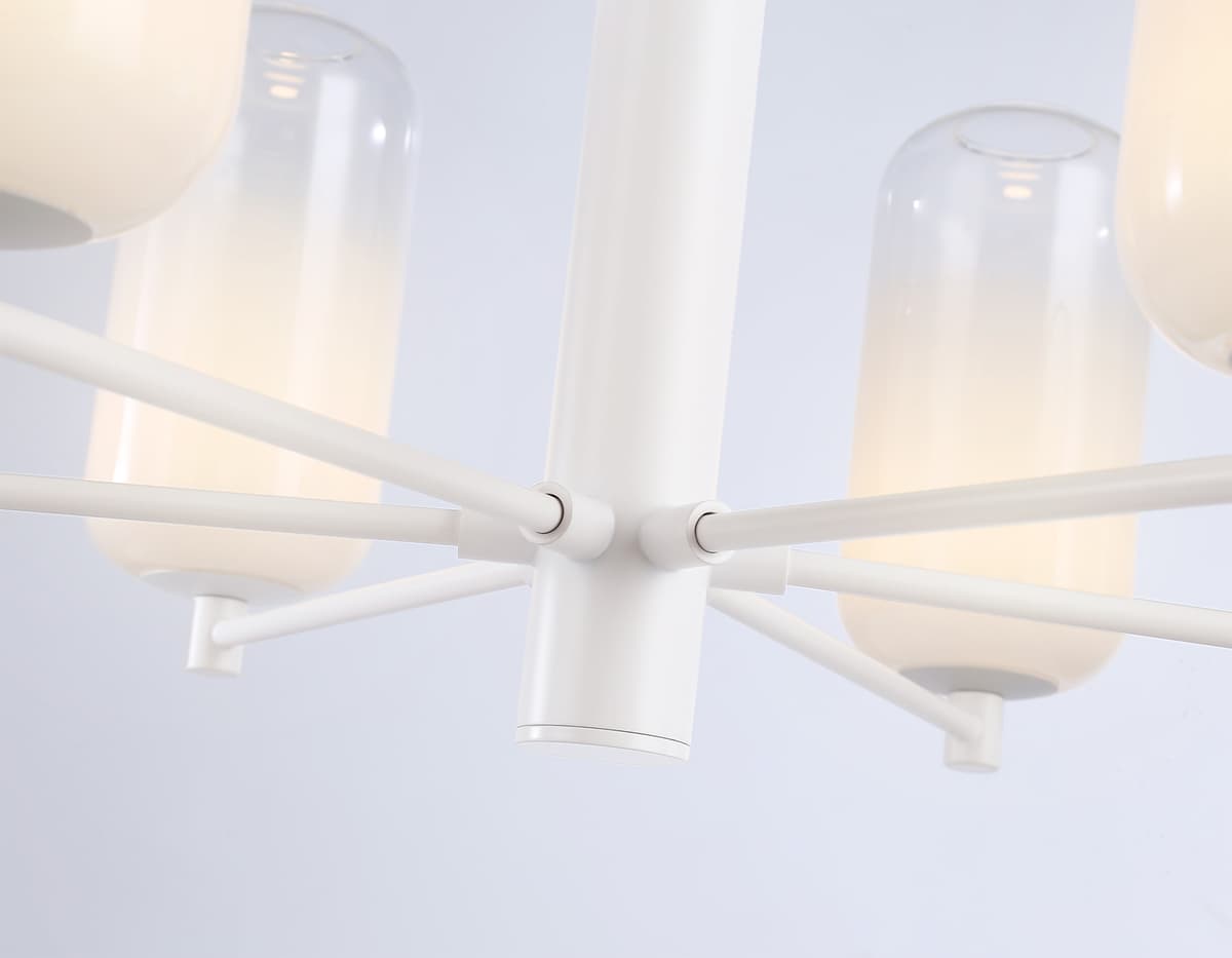 Подвесной светодиодный светильник LH11107/6 WH/FR белый/белый матовый 24W 3000K D630*280 Ambrella Light 14