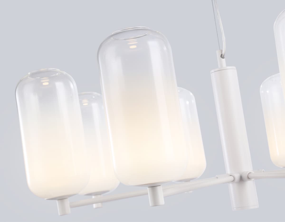 Подвесной светодиодный светильник LH11109/8 WH/FR белый/белый матовый 28W 3000K D720*280 Ambrella Light 12