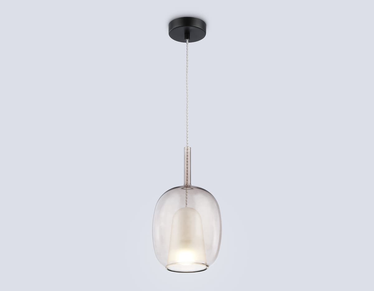 Подвесной светильник LH11125 BK/WH/TI черный/белый/янтарь E27 max 60W D175*310 Ambrella Light 10