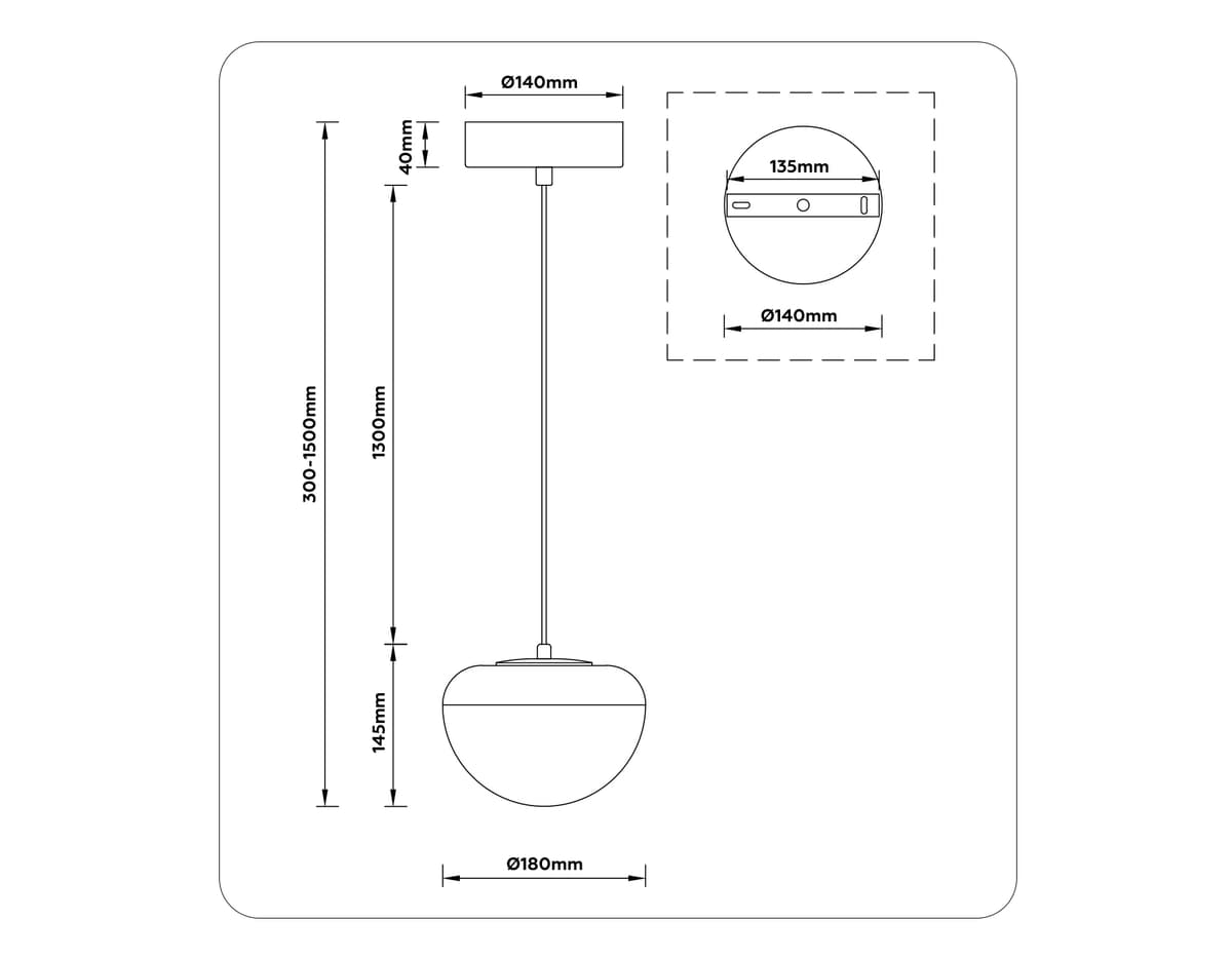 Подвесной светодиодный светильник LH12001 BK/GD/SM черный/золото/дымчатый 6W 3000K D180*145 Ambrella Light 14