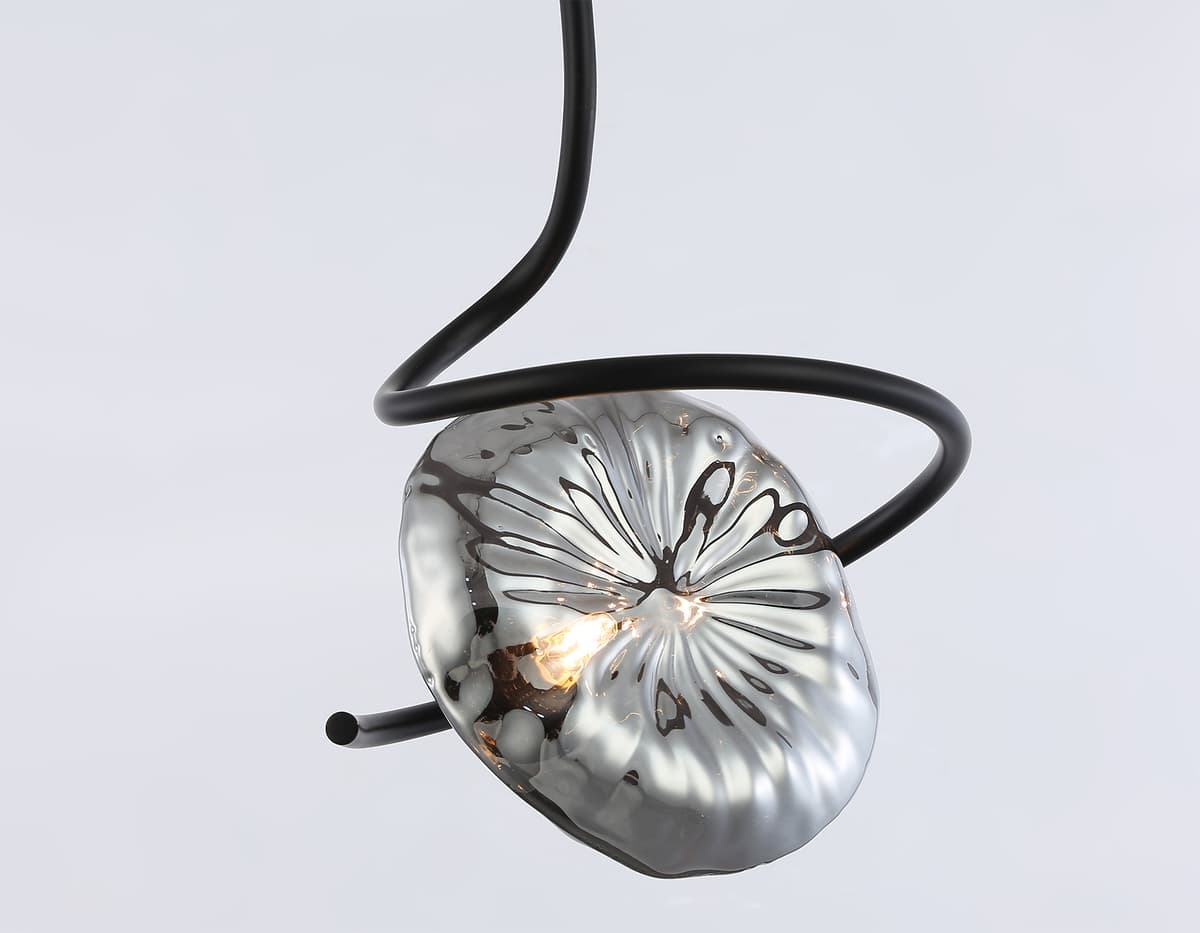 Подвесной светильник LH15001 BK/SM черный/дымчатый G9 max 40W D190*1400 Ambrella Light 12