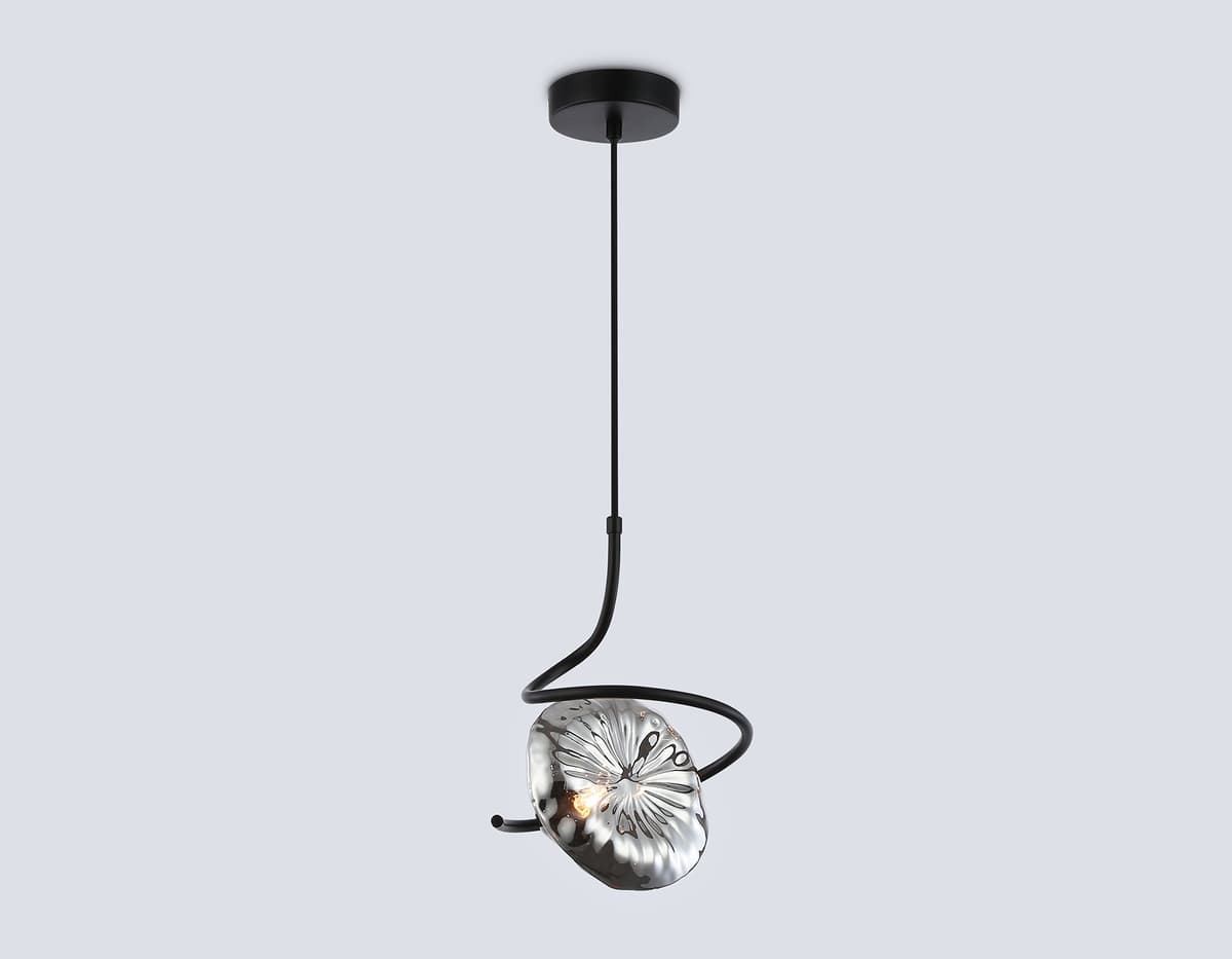 Подвесной светильник LH15001 BK/SM черный/дымчатый G9 max 40W D190*1400 Ambrella Light 9