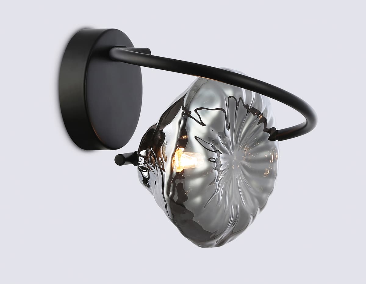Настенный светильник LH15005 BK/SM черный/дымчатый G9 max 40W 195*210*170 Ambrella Light 11
