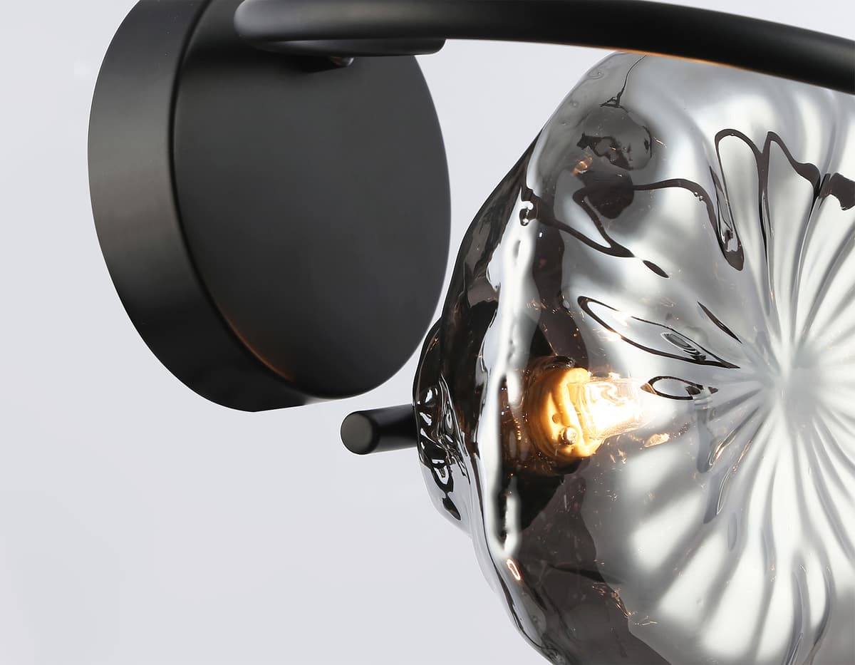 Настенный светильник LH15005 BK/SM черный/дымчатый G9 max 40W 195*210*170 Ambrella Light 14