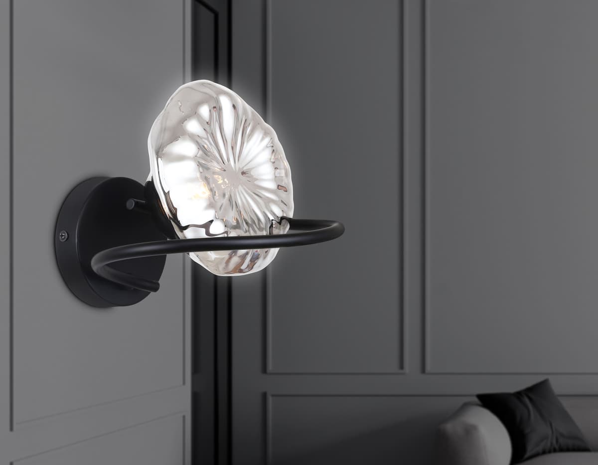 Настенный светильник LH15005 BK/SM черный/дымчатый G9 max 40W 195*210*170 Ambrella Light 16